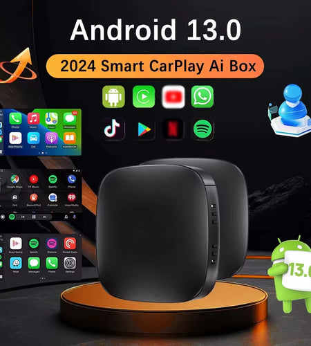 Android 13 Carplay Ai Box Wireless Android Auto Smart TV Box Car Intelligent System WIFI Support Netflix Youtube FOTA Upgrade