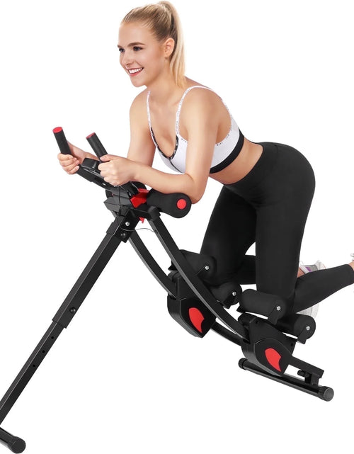 Load image into Gallery viewer, Fitness Ab Machine, 4 Adjustable Resistance Levels Ab Workout Equipment for Home Gym, Height Adjustable Ab Trainer, Foldable Fitness Equipment.440Lbs Weight Capacity
