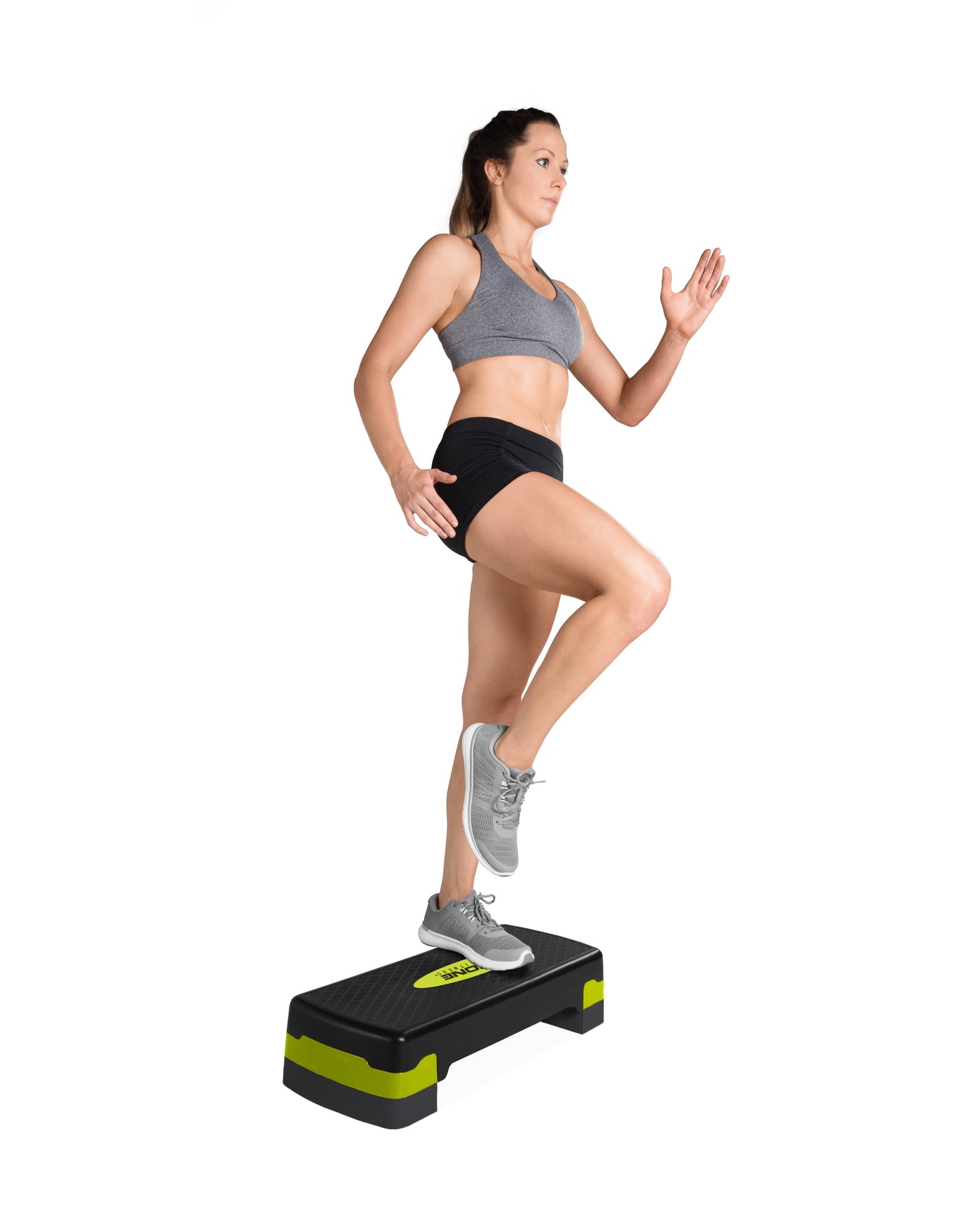 Aerobic Step Platform, Black and Yellow