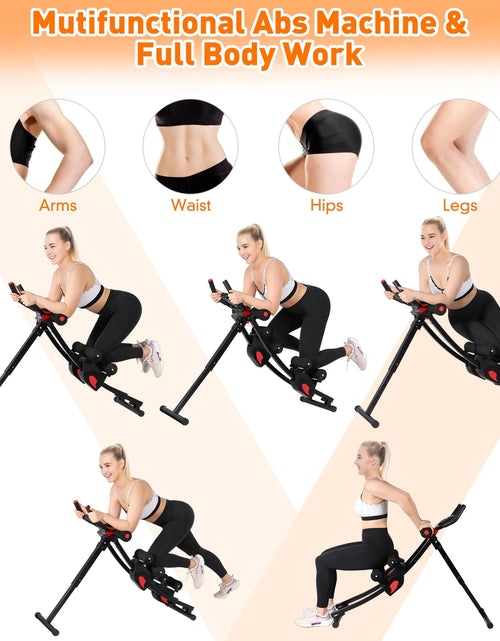 Load image into Gallery viewer, Fitness Ab Machine, 4 Adjustable Resistance Levels Ab Workout Equipment for Home Gym, Height Adjustable Ab Trainer, Foldable Fitness Equipment.440Lbs Weight Capacity
